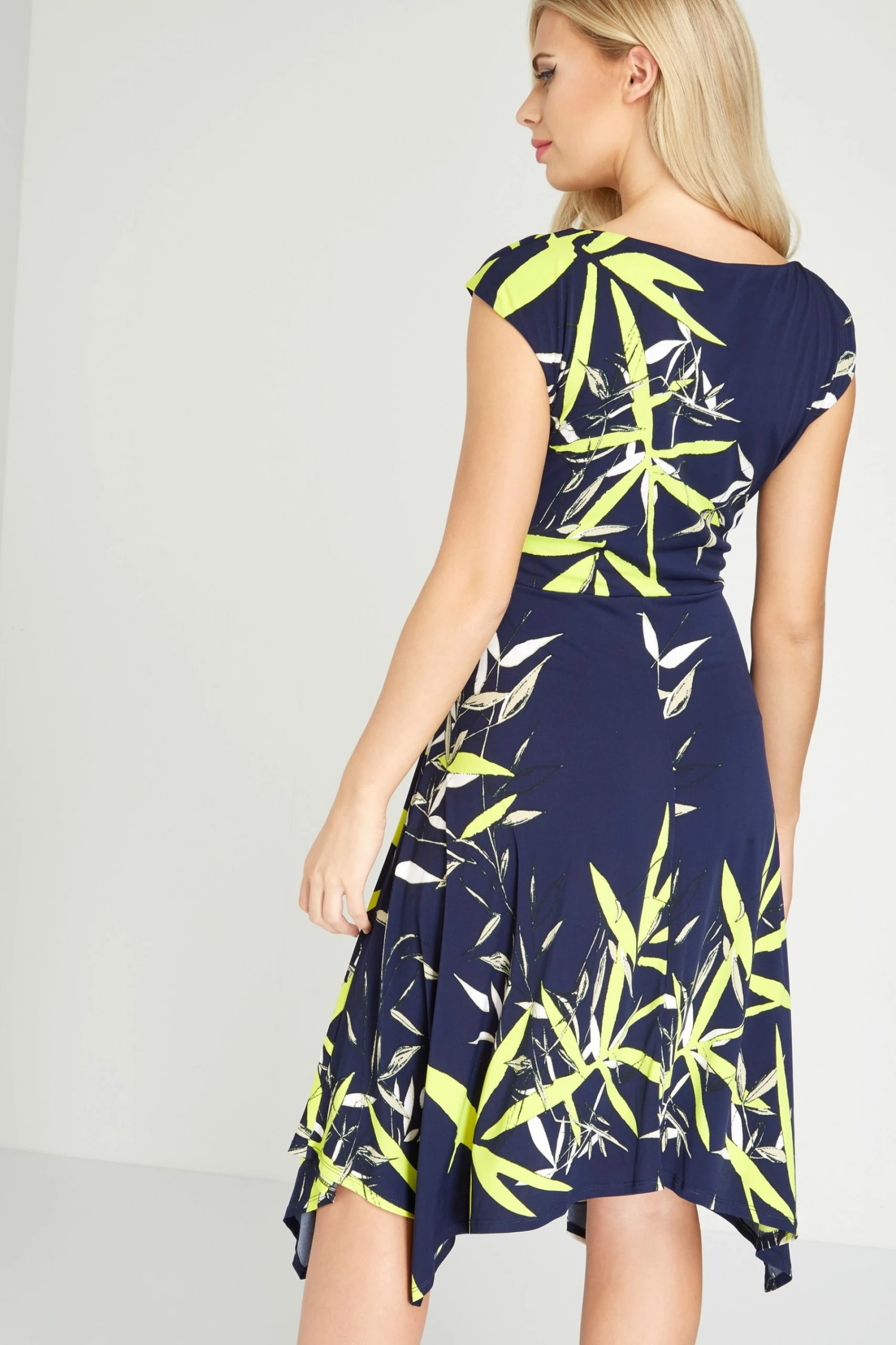 Roman Navy Oriental Fit And Flare Dress 5 Roman Navy Oriental Fit And Flare Dress - Image 3