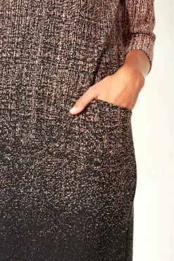 Roman Pink Ombre Textured Shift Dress -Roman Sales Shop unnamed file 3160