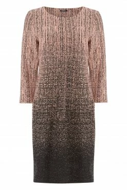 Roman Pink Ombre Textured Shift Dress -Roman Sales Shop unnamed file 3161