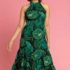 Roman Green Textured Leaf Print Tiered Maxi Dress 2 Roman Green Textured Leaf Print Tiered Maxi Dress -Roman Sales Shop unnamed file 3168