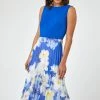 Roman Blue Floral Print Fit & Flare Dress 2 Roman Blue Floral Print Fit & Flare Dress -Roman Sales Shop unnamed file 3251