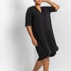 Roman Black Curve Notch Neck Tunic Dress -Roman Sales Shop unnamed file 3256