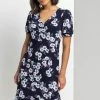 Roman Blue Floral Print Frill Hem Tea Dress 1 Roman Blue Floral Print Frill Hem Tea Dress -Roman Sales Shop unnamed file 3294