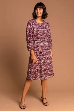 Roman Red Abstract Spot Tea Dress -Roman Sales Shop unnamed file 3335