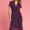 Roman Black Floral Frill Detail Wrap Dress 2 Roman Black Floral Frill Detail Wrap Dress -Roman Sales Shop unnamed file 335