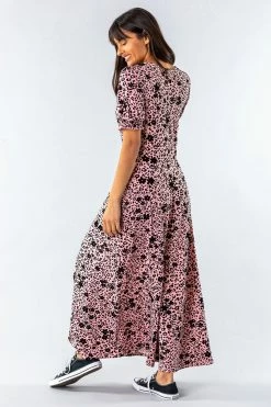Roman Pink Animal Floral Print Maxi Tea Dress 8 Roman Pink Animal Floral Print Maxi Tea Dress -Roman Sales Shop unnamed file 3350