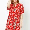 Roman Red Petite Contrast Floral Print Shirt Dress 2 Roman Red Petite Contrast Floral Print Shirt Dress -Roman Sales Shop unnamed file 3395
