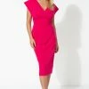 Roman Pink Cross Front Midi Dress 2 Roman Pink Cross Front Midi Dress -Roman Sales Shop unnamed file 340