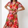 Roman Red Multi Floral Print Wrap Midi Dress 2 Roman Red Multi Floral Print Wrap Midi Dress -Roman Sales Shop unnamed file 3402