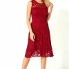 Roman Red Lace Fit And Flare Dress 2 Roman Red Lace Fit And Flare Dress -Roman Sales Shop unnamed file 3417