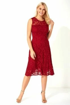 Roman Red Lace Fit And Flare Dress 9 Roman Red Lace Fit And Flare Dress -Roman Sales Shop unnamed file 3420