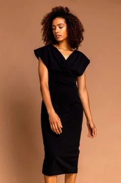 Roman Pink Cross Front Midi Dress 14 Roman Pink Cross Front Midi Dress -Roman Sales Shop unnamed file 345