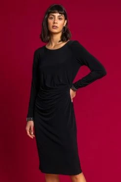 Roman Red Sparkle Embellished Ruched Dress 13 Roman Red Sparkle Embellished Ruched Dress -Roman Sales Shop unnamed file 3450