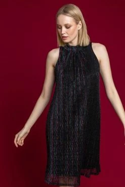 Roman Multi Shimmer Cutaway High Neck Dress 11 Roman Multi Shimmer Cutaway High Neck Dress -Roman Sales Shop unnamed file 3460