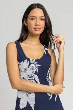 Roman Blue Floral Print Layered Fit & Flare Dress 11 Roman Blue Floral Print Layered Fit & Flare Dress -Roman Sales Shop unnamed file 3464