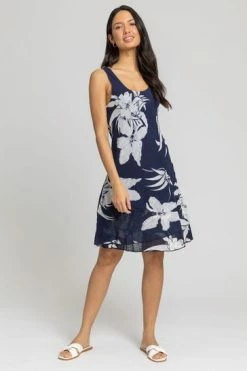 Roman Blue Floral Print Layered Fit & Flare Dress 12 Roman Blue Floral Print Layered Fit & Flare Dress -Roman Sales Shop unnamed file 3465
