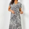 Roman Black Abstrace Wave Print Tie Knot Detail Dress 2 Roman Black Abstrace Wave Print Tie Knot Detail Dress -Roman Sales Shop unnamed file 3522