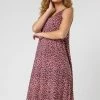 Roman Pink Cheetah Print Hanky Hem Maxi Dress 2 Roman Pink Cheetah Print Hanky Hem Maxi Dress -Roman Sales Shop unnamed file 3548
