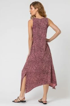 Roman Pink Cheetah Print Hanky Hem Maxi Dress 9 Roman Pink Cheetah Print Hanky Hem Maxi Dress -Roman Sales Shop unnamed file 3550