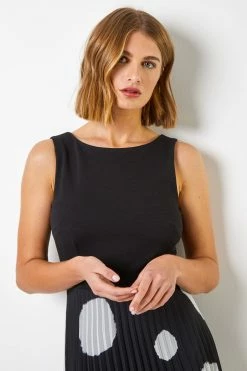 Roman Black Contrast Print Ruched Lace Dress 10 Roman Black Contrast Print Ruched Lace Dress -Roman Sales Shop unnamed file 3561