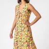 Roman Yellow Lemon Burnout Print Knotted Dress 1 Roman Yellow Lemon Burnout Print Knotted Dress -Roman Sales Shop unnamed file 3563