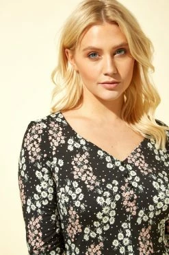 Roman Pink Floral Sweet Heart Neck Midi Dress 9 Roman Pink Floral Sweet Heart Neck Midi Dress -Roman Sales Shop unnamed file 3618