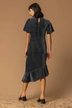 Roman Black Shimmer Asymmetric Hem Dress 10 Roman Black Shimmer Asymmetric Hem Dress -Roman Sales Shop unnamed file 3628