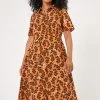Roman Orange Petite Abstract Floral Spot Print Shirt Dress 2 Roman Orange Petite Abstract Floral Spot Print Shirt Dress -Roman Sales Shop unnamed file 3643