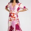 Roman Pink Floral Frill Hem Wrap Midi Dress 2 Roman Pink Floral Frill Hem Wrap Midi Dress -Roman Sales Shop unnamed file 365