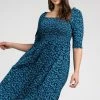 Roman Blue Curve Ditsy Floral Shirred Jersey Midi Dress 1 Roman Blue Curve Ditsy Floral Shirred Jersey Midi Dress -Roman Sales Shop unnamed file 3669