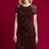 Roman Red Shimmer Lace Fluted Hem Dress 2 Roman Red Shimmer Lace Fluted Hem Dress -Roman Sales Shop unnamed file 3679