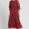 Roman Red Animal Print Chiffon Midi Dress 1 Roman Red Animal Print Chiffon Midi Dress -Roman Sales Shop unnamed file 3689
