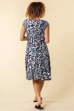 Roman Multi Animal Print Cap Sleeve Panel Dress 8 Roman Multi Animal Print Cap Sleeve Panel Dress -Roman Sales Shop unnamed file 3706