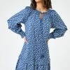 Roman Blue Disty Floral Print Tunic Dress 2 Roman Blue Disty Floral Print Tunic Dress -Roman Sales Shop unnamed file 3710