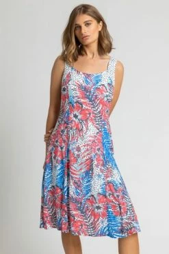 Roman Green Floral Spot Print Fit And Flare Dress 14 Roman Green Floral Spot Print Fit And Flare Dress -Roman Sales Shop unnamed file 3721