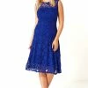 Roman Blue Glitter Lace Fit And Flare Dress 1 Roman Blue Glitter Lace Fit And Flare Dress -Roman Sales Shop unnamed file 3756