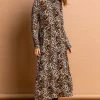 Roman Brown Animal High Neck Midi Dress 2 Roman Brown Animal High Neck Midi Dress -Roman Sales Shop unnamed file 3775