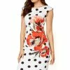 Roman Red Spot Floral Print Scuba Dress 1 Roman Red Spot Floral Print Scuba Dress -Roman Sales Shop unnamed file 3811