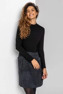 Roman Navy Jacquard Animal Print Midi Dress 11 Roman Navy Jacquard Animal Print Midi Dress -Roman Sales Shop unnamed file 3830