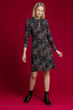 Roman Black Floral Keyhole Detail Midi Dress 9 Roman Black Floral Keyhole Detail Midi Dress -Roman Sales Shop unnamed file 3839