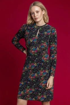 Roman Black Floral Keyhole Detail Midi Dress 11 Roman Black Floral Keyhole Detail Midi Dress -Roman Sales Shop unnamed file 3841