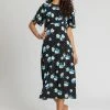Roman Black Spotted Floral Fit & Flare Midi Dress -Roman Sales Shop unnamed file 3857