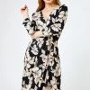 Roman Black Petite Floral Print Belted Wrap Dress 2 Roman Black Petite Floral Print Belted Wrap Dress -Roman Sales Shop unnamed file 3867