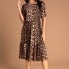 Roman Brown Animal Print Tiered Dress 2 Roman Brown Animal Print Tiered Dress -Roman Sales Shop unnamed file 3899