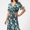 Roman Black Floral Side Button Tea Dress -Roman Sales Shop unnamed file 3966