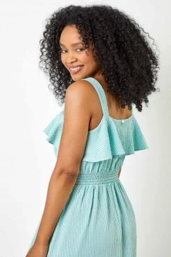 Roman Green Petite Stripe Print Tiered Shirred Dress 11 Roman Green Petite Stripe Print Tiered Shirred Dress -Roman Sales Shop unnamed file 4018