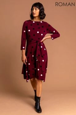 Roman Red Spot Print Hanky Hem Dress 9 Roman Red Spot Print Hanky Hem Dress -Roman Sales Shop unnamed file 4023