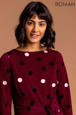 Roman Red Spot Print Hanky Hem Dress 10 Roman Red Spot Print Hanky Hem Dress -Roman Sales Shop unnamed file 4024