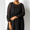 Roman Black Curve Chiffon Stripe Smock Dress 1 Roman Black Curve Chiffon Stripe Smock Dress -Roman Sales Shop unnamed file 4030