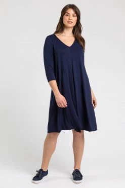 Roman Blue Curve Curve Pleat Front Jersey Midi Dress 10 Roman Blue Curve Curve Pleat Front Jersey Midi Dress -Roman Sales Shop unnamed file 4037